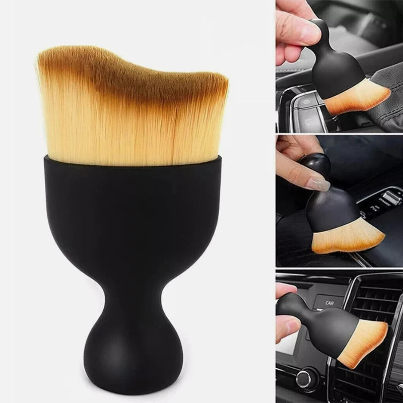 Car Interior Cleaning Brush Auto Center Console Air Outlet Clean Soft Brush Car Crevice Dust Removal Detail Brushes