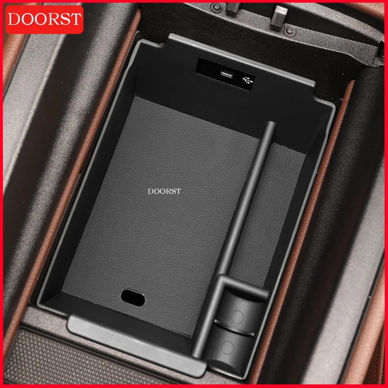 For Mercedes Benz GLE GLS Class W167 X167 Car Central Control Armrest Box Storage Box Interior Modification Accessories
