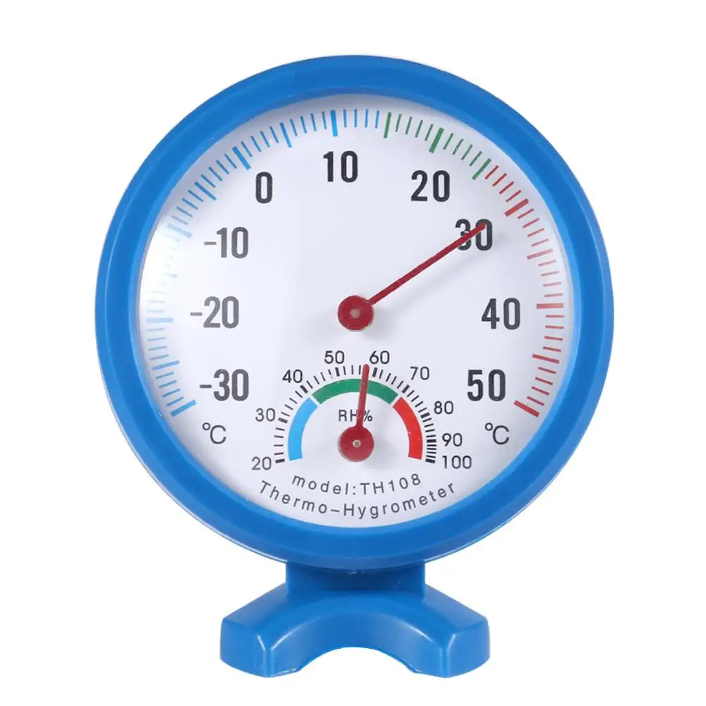 TH108 Temperature Humidity Meter Mini Round Analog Hygrothermograph Measuring Tool Indoor Outdoor Wall Hygrometer For Home