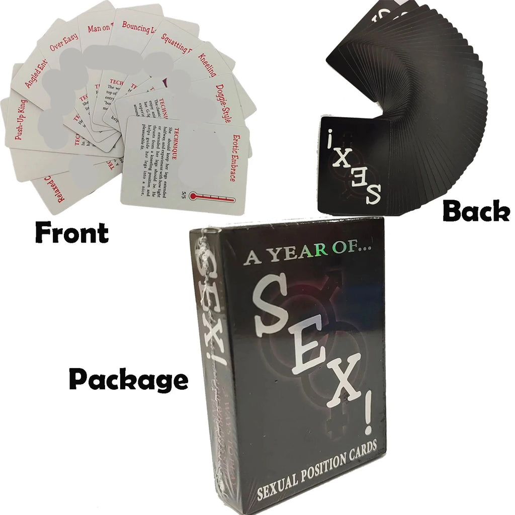 Couple Sex Games Sexual Position Cards 50 BDSM Bondage Restraint Cards SM Adult Games Bedroom Commands Luminous Dice Sex Cards