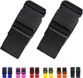2 Pack Bright Color Adjustable Luggage Straps Suitcase Belts Travel Accessories for Suitcase Bag (120-200CM X 2.5CM)