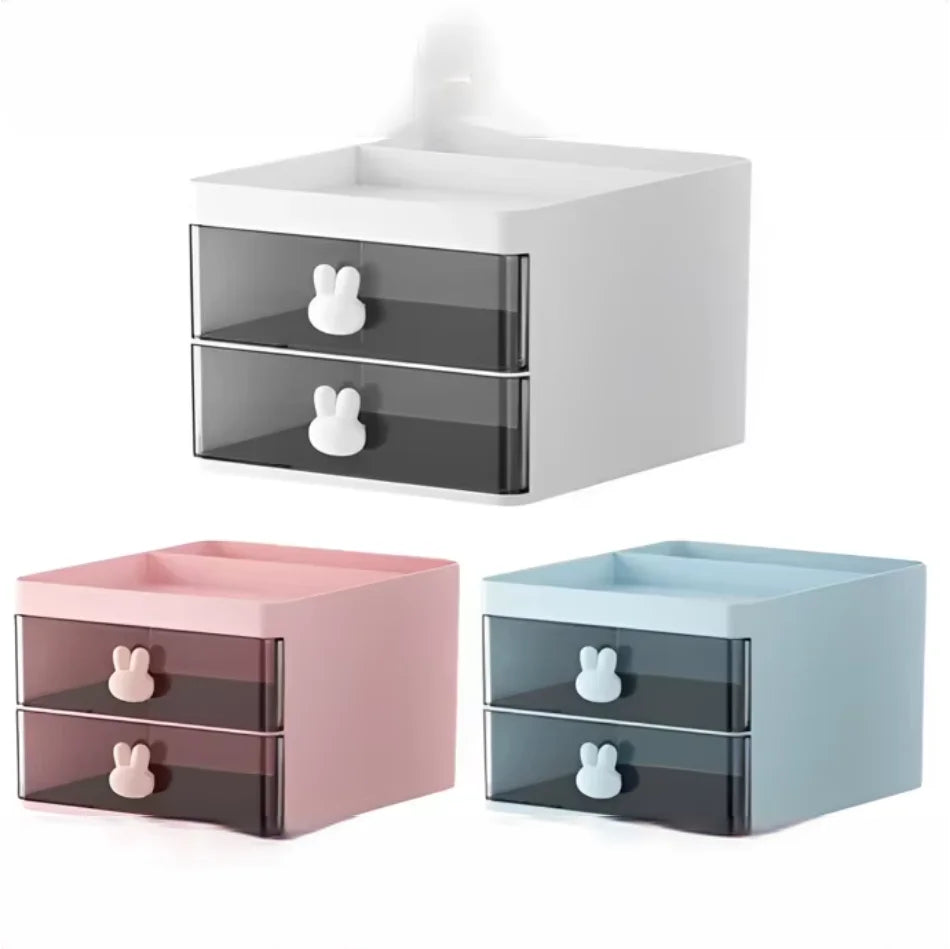 Table Organizer Rabbit Door Clutter Pen Drawer/Makeup Office Multipurpose-Neverdie Store