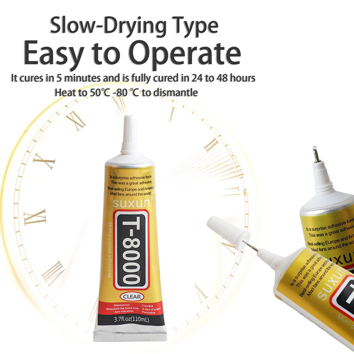 15/50/110Ml T-8000 Adhesive Epoxy Resin Repair Cell Phone Lcd Touch Screen Liquid Glue Jewelry Craft Transparent Adhesive Glue