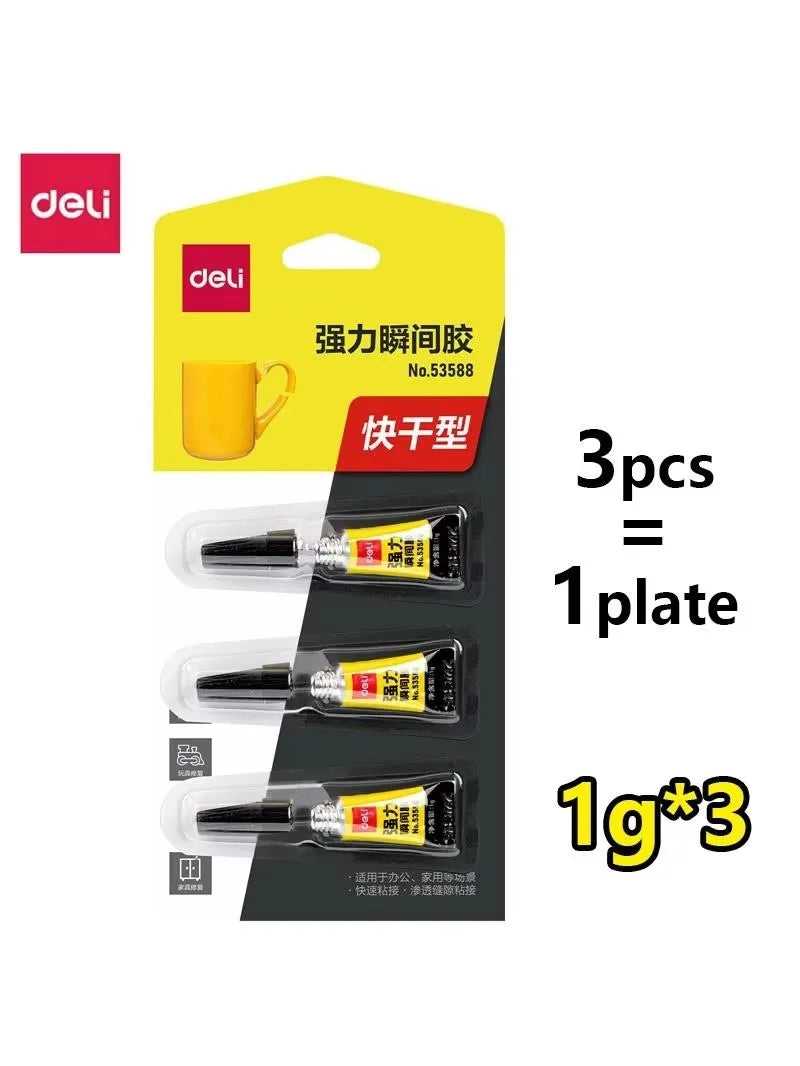 Multi-Purpose Strong Instant Adhesive Fast-Drying Liquid Glue Universal Bonding for Ceramic, Metal, Leather, Rubber, Plastic & W