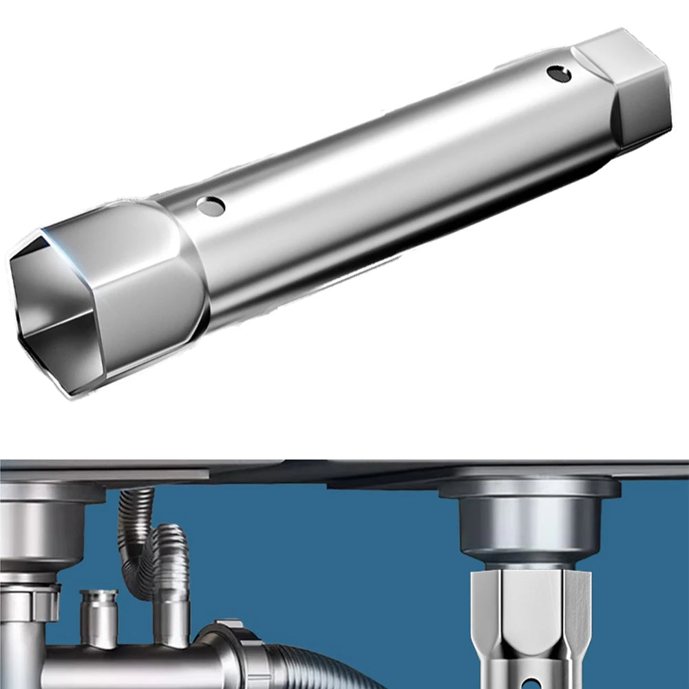 Shower Valve Socket Wrench Plumber Socket Wrench 23-27mm 34-40mm Double-Ended Tubular Spanner Tap Installation Wrench