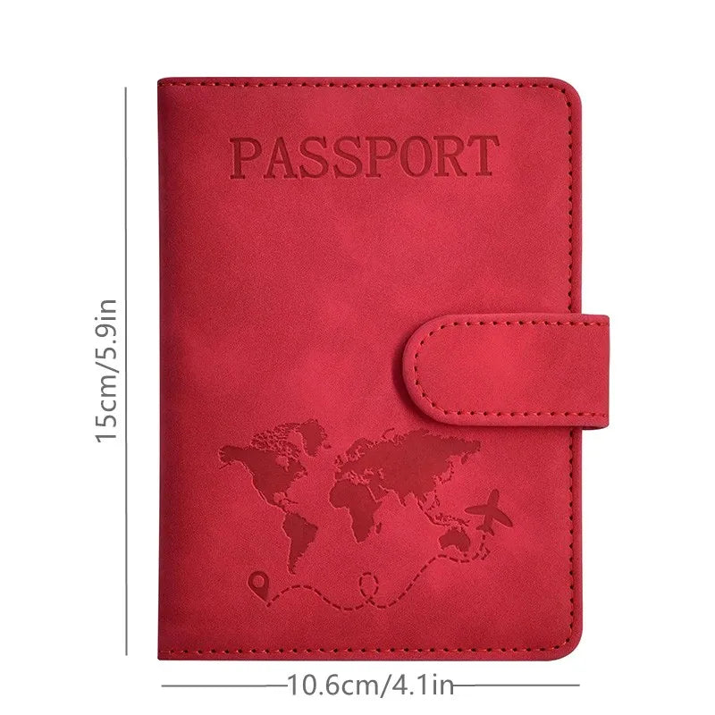 Passport Holder, Passport Cover with Credit Card Slot Passport Wallet Case Book Travel Must Have