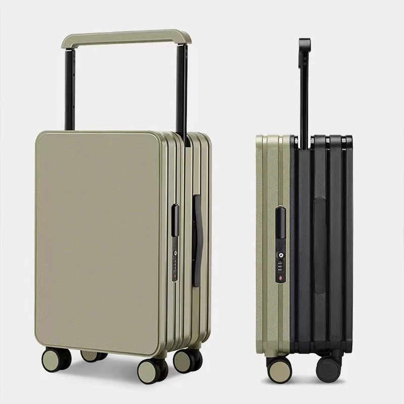 Wide-Handle Luggage Suitcase for Women and Men 20-26 inch Travel Suitcase Cabin Bag Large Capacity Luggage with Smooth Wheels