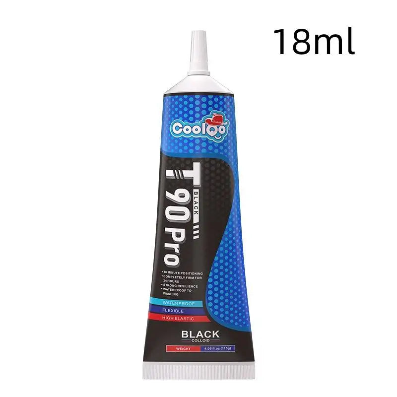 1/5Pcs 18ml 55ml Speaker Repair Glue Strong Adhesive Black for Foam Side Dust Cap Rubber Edge Cone Basin Loudspeaker Repair
