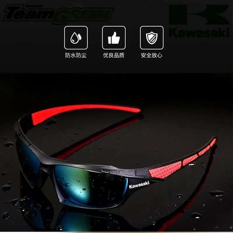 Kawasaki Cycling Sunglasses Outdoor Sports Windproof Dustproof Goggles Camping Climbing Fishing Glasses Mountain Bike Eyewear
