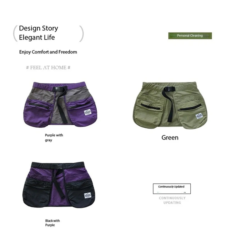 Multi Pocket Zipper Waistband, Apron, Waist Bag, Comfortable Multifunctional, Niche Tourism, Sports, Fitness, Cycling, Fishing