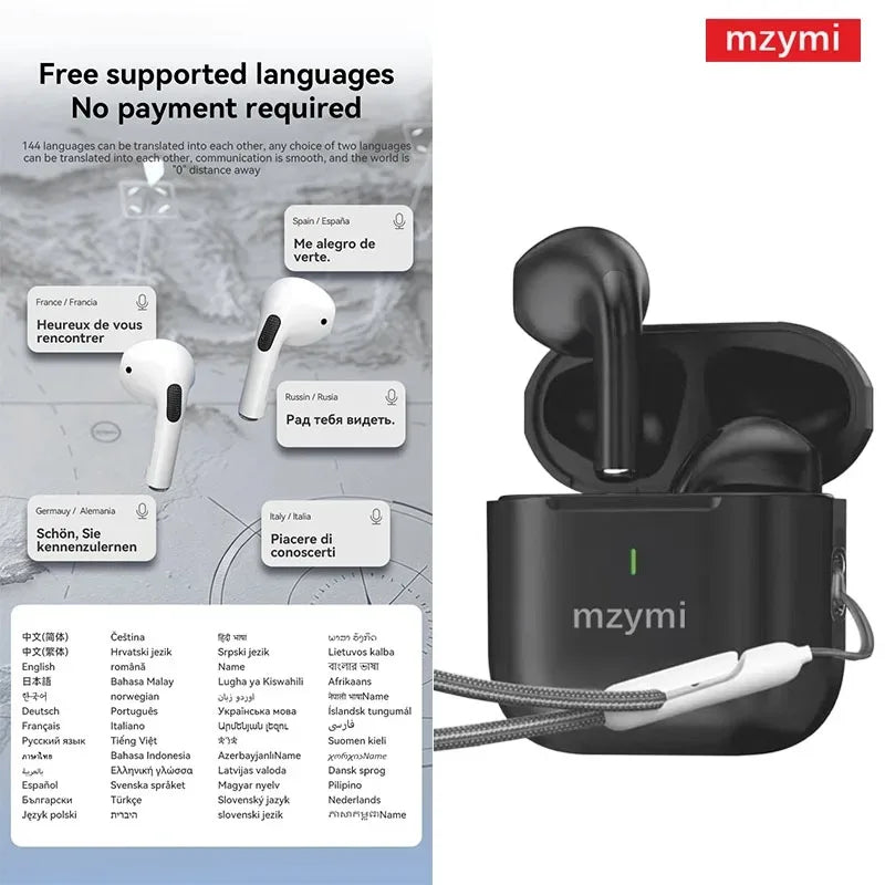 AP05 True Wireless Earphone Buds5 HIFI Stereo Sound Bluetooth5.3 Headphone Sport Earbud With Mic For XIAOMI With Translation APP