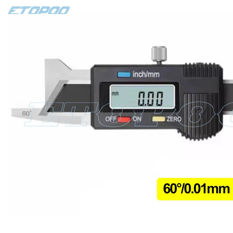 15 30 45 60 Degree Digital Chamfer Gauge Stainless Steel Chamfering Calipers Vernier Caliper Chamver Vernier Caliper