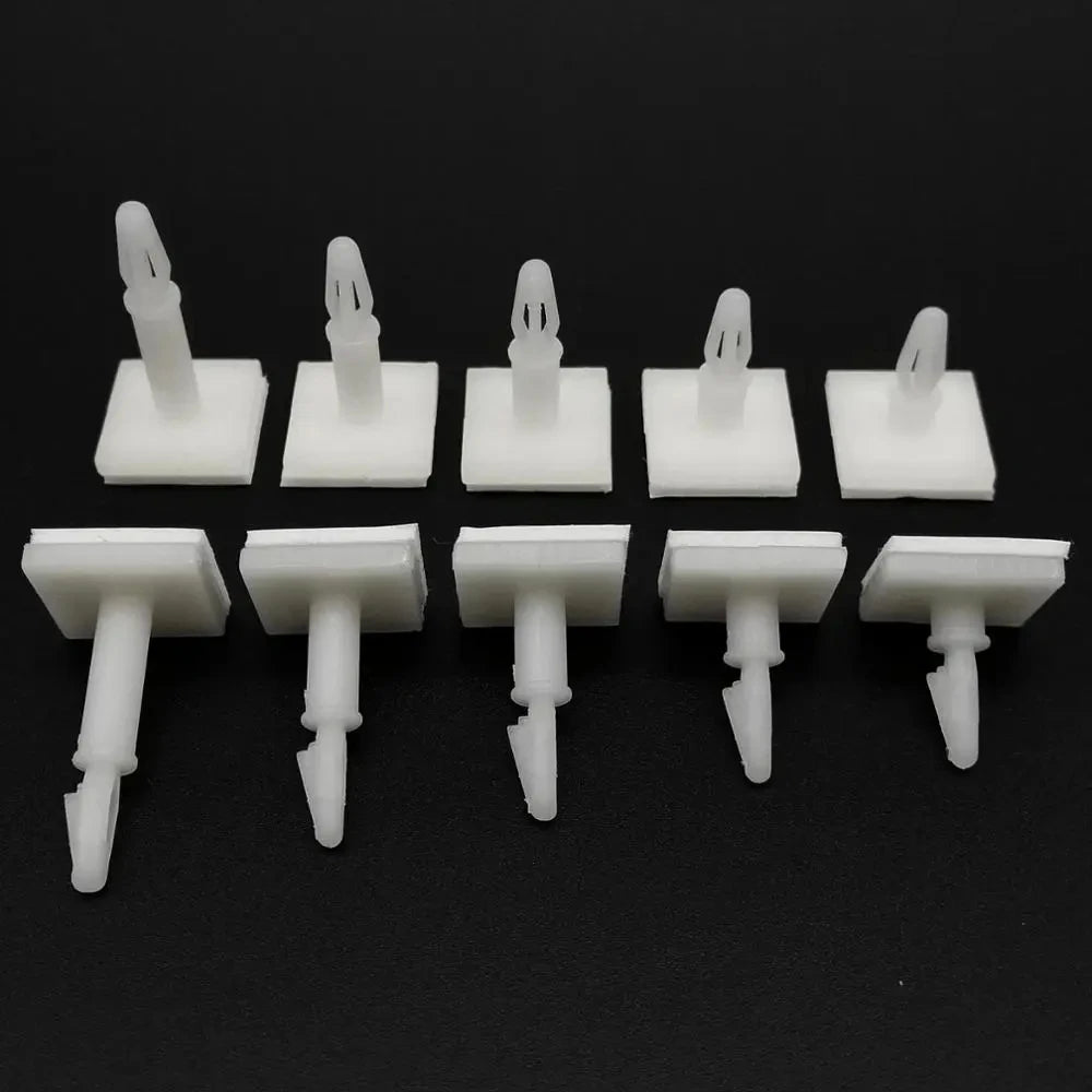 HC-5/6/8/9/11/13 Nylon Plastic (3M GLUE)stick on PCB Spacer Standoff 3mm Hole support Locking Snap-In Posts fixed clips Adhesive