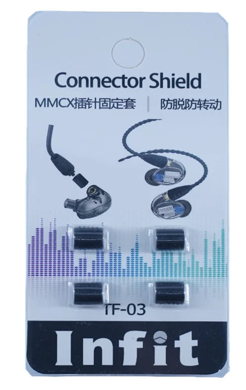 Infit MMCX A2IE40 Pin Fixed Sleeve Anti-rotation Loose Contact Prevention Silicone Soft  for   Headsets