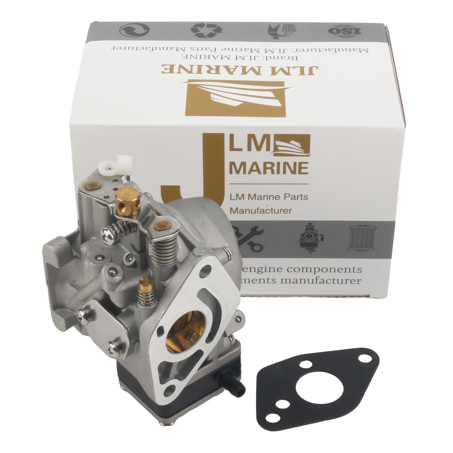 JLM Marine Outboard Carbs Carburetor for Mercury Mariner 4HP 5HP 2 Stroke 3303-812648T 812648 9720 812648T 812647T1 27-16327