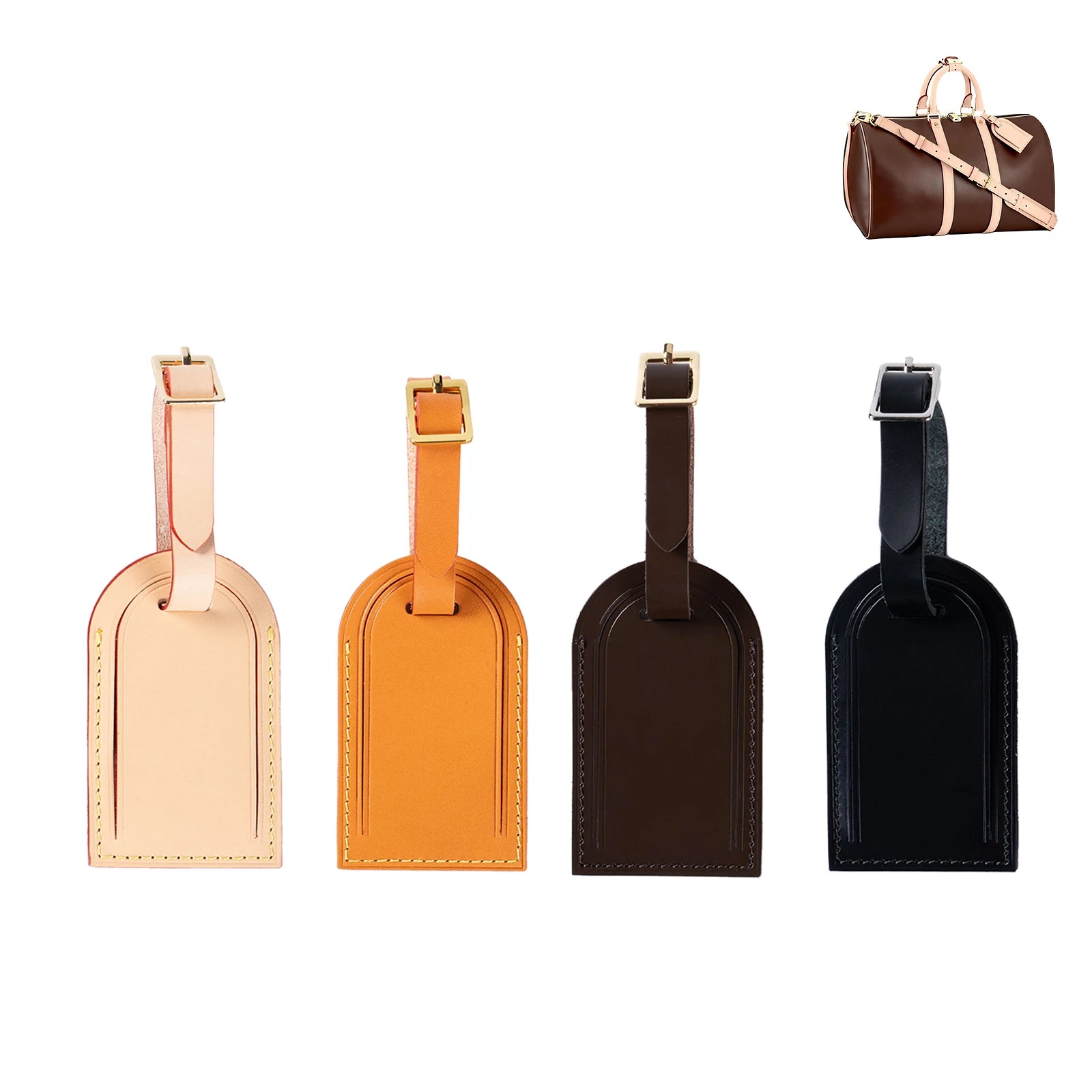 Genuine Leather Luggage Tag Replacemance for LV Speedy 25 30 35 40 Bag Vachetta Leather Accessories Travel Tags