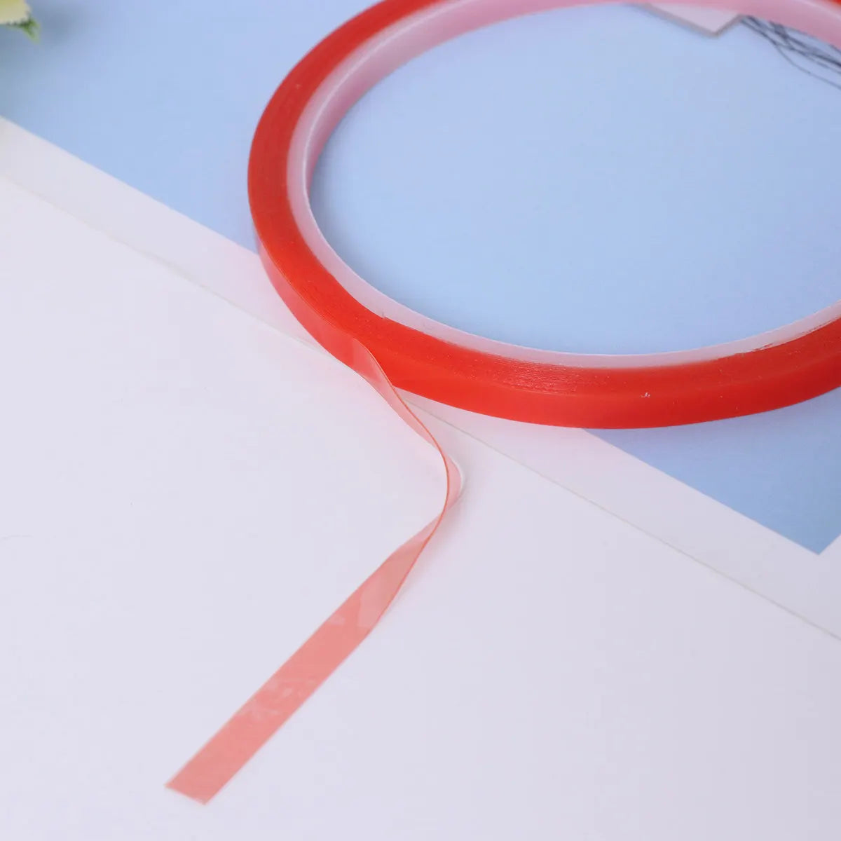 5Mm X 5M Heavy Duty Acrylic Double Sided Adhesive Tape Clear Weatherproof Waterproof High Temp Resistant for Phone