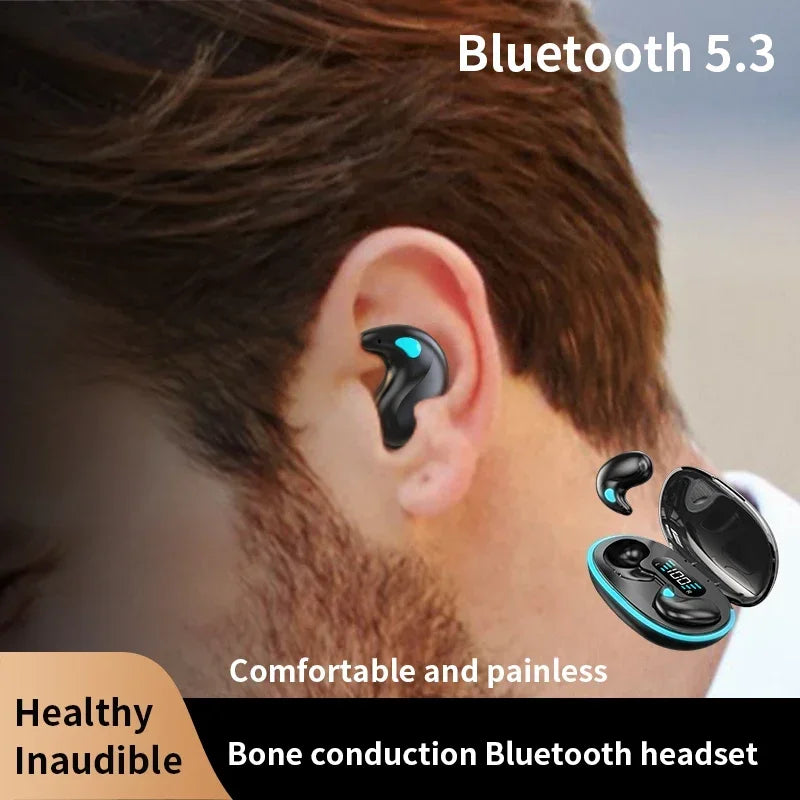NEW Invisible Sleep Wireless Earphones IPX5 Waterproof Headphones Mini Sport Game Bluetooth Stereo HIFI Music Headset Earbuds