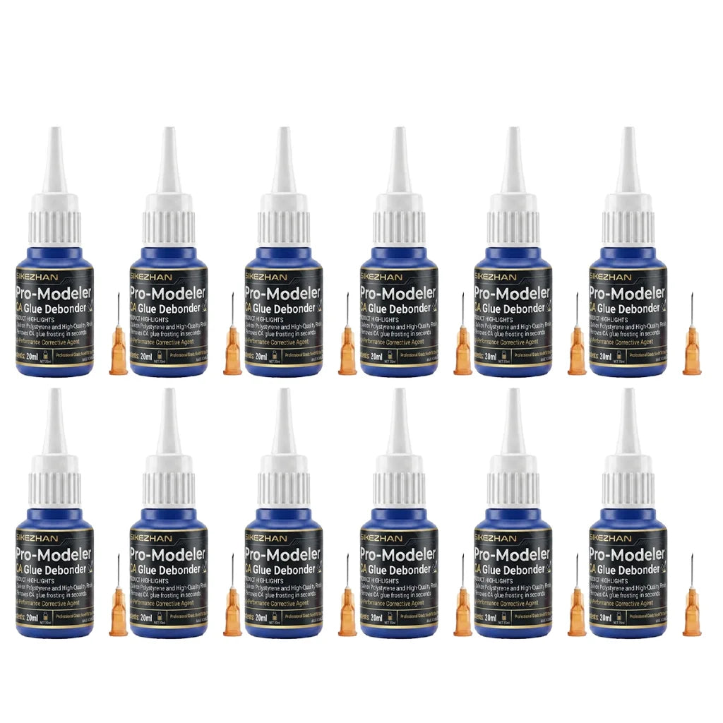 SIKEZHAN 20ml CA Glue Debonder Super Adhesive Remover Cleans Glue Frosting Safe on Resin Polystyrene Plastic Model Hobby Tools