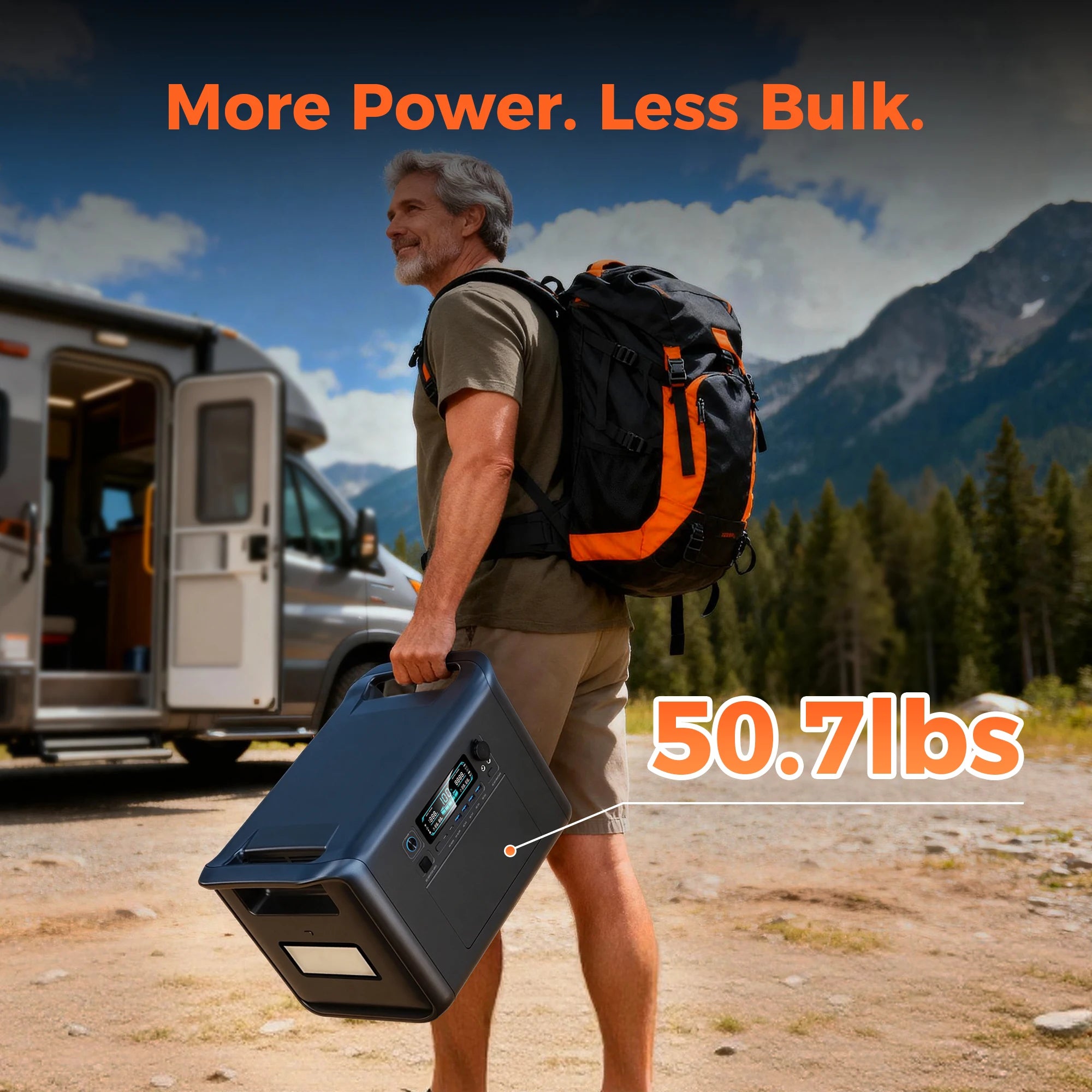CTOLITY 2400W 1800W Lifepo4 Battery Outdoor Energy Storage Power Supply Portable Mobile Power Station Solar Generator RV