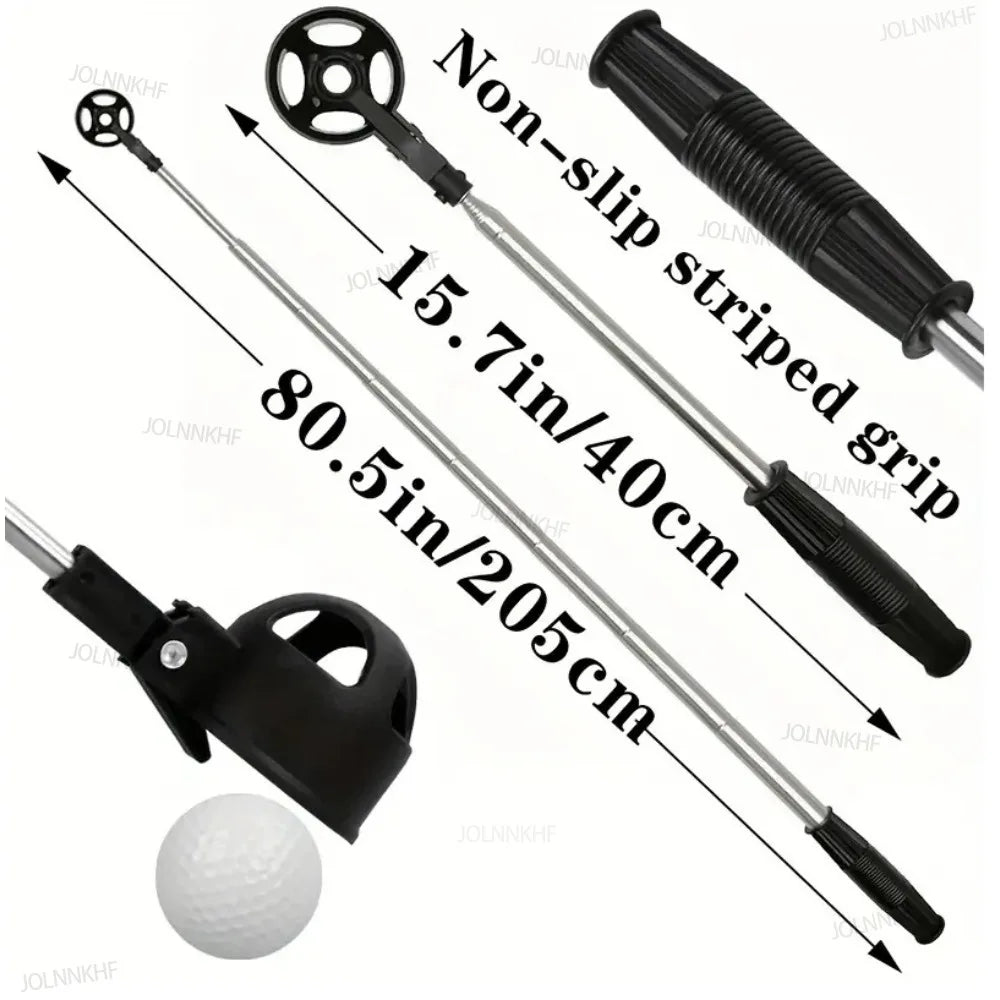 Golf Ball Retriever Telescopic for Water, 6.7ft Stainless Ball Retriever Tool Golf Grabber Picker Accessories Gift for Golfer