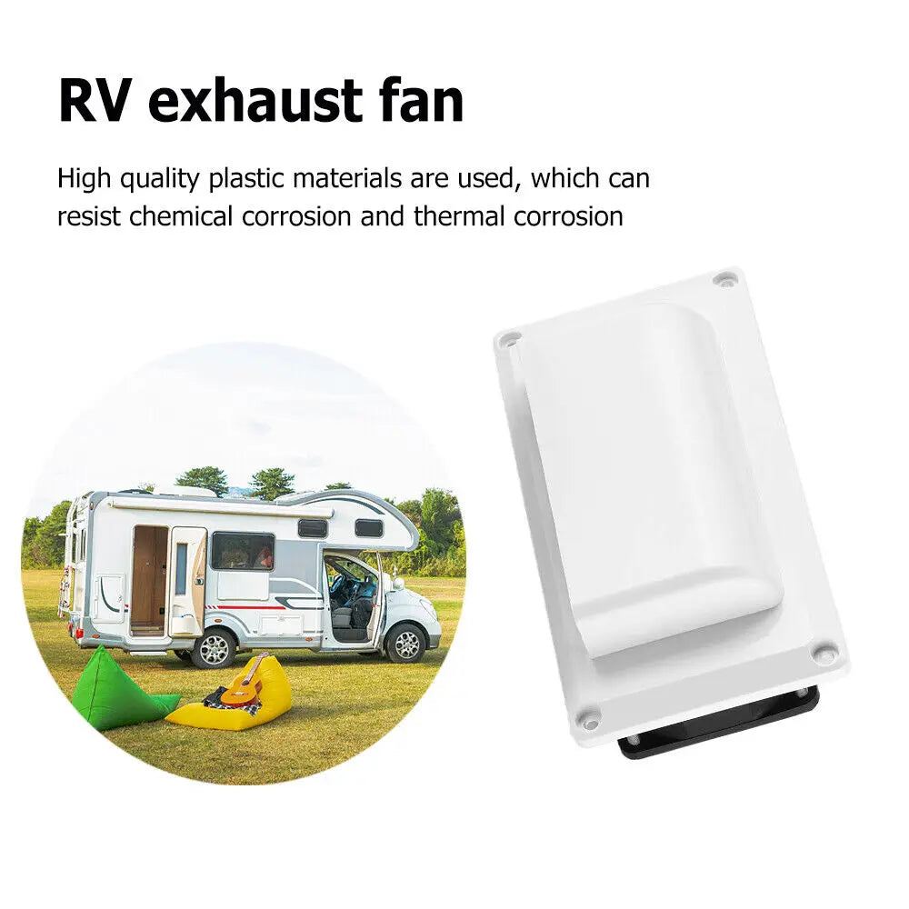 1Pc RVs Caravan Motorhome Trailer Side Air Vent Fan 12V 25W RV Ventilation Exhaust Fans For Camper Trailer Boat Marine Yacht