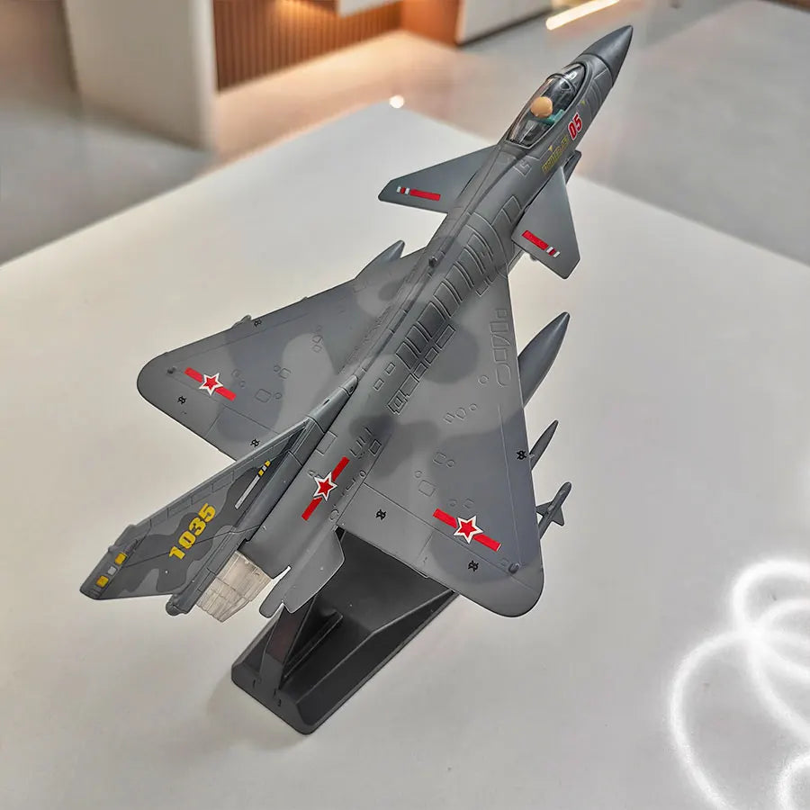 Fighter Die Casting Models-High Quality Alloy, Fine Gray and Stealth Aircraft with Brackets, Fighter Models