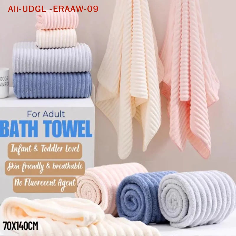 1PC 4 Color Quick Dry Premium Microfiber Bath Towel Absorbent Soft Bath Towel For Gift