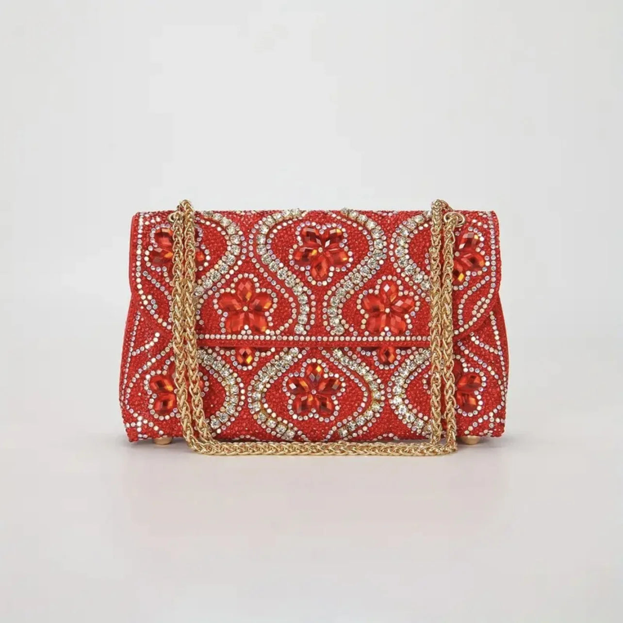 New Fashion Celebrity Rhinestone Bag Clothing Alloy Xiaoxiangfeng Shoulder Crossbody Dinner Bag