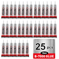 25-Pack of B7000 Adhesive (15g/0.5 fl. oz.) – Universal for Jewelry and Mobile Phones – Waterproof and Clear