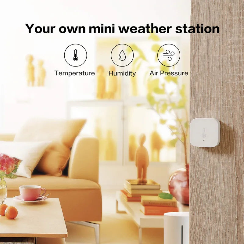 Aqara Temperature Humidity Sensor And Bracket ZigBee Smart Air Pressure Environment Sensor Smart Home For Xiaomi Mihome Homekit