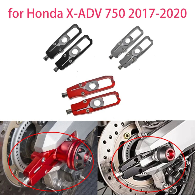 Motorcycle modification accessories  for Honda X-ADV 750 2017-2020 modified chain adjuster rear wheel axle adjuster tensioner