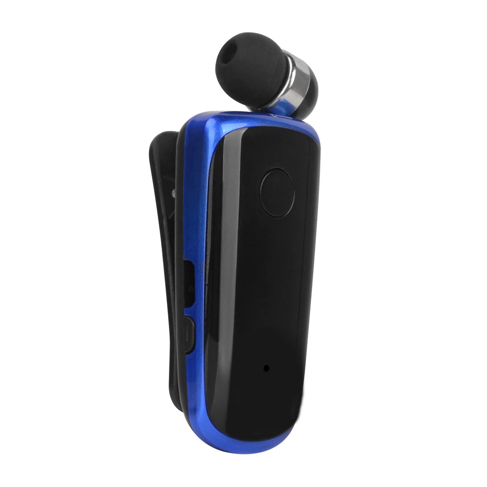 Lavalier K39 Mini Wireless Bluetooth Headset Earbuds with Microphone In-Ear Vibrating Alert Wear Clip Hands Free Earphones