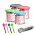 4 Pack Containers Replacement for Ninja,Creami Pints and Lids 16oz Compatible with Ninja NC299AMZ NC300 Series Deluxe Ice Cream