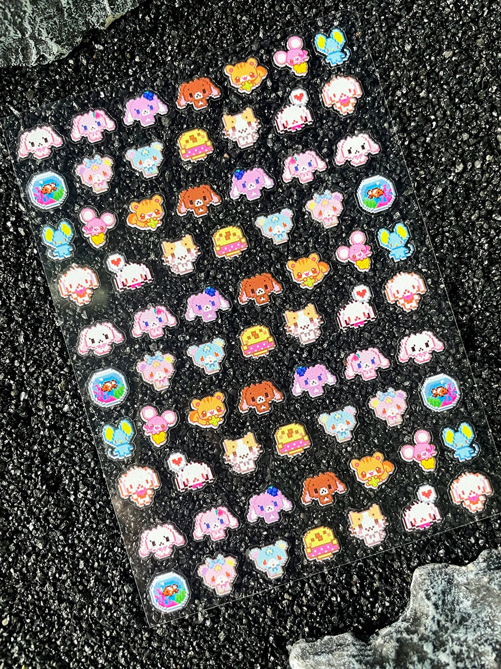 Kawaii Animal Mini Little Rabbit Panda CAT Luggage Tags Stickers Pvc Diary Notebook Skateboard Mobile Phone Nail Art Stickers