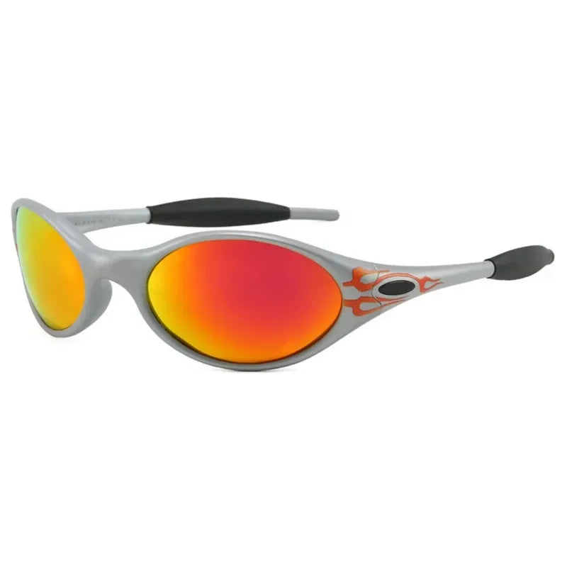 Y2K polarized sunglasses, European and American style, unisex, TR vintage oval frame, outdoor driving, cycling, hiking glasses