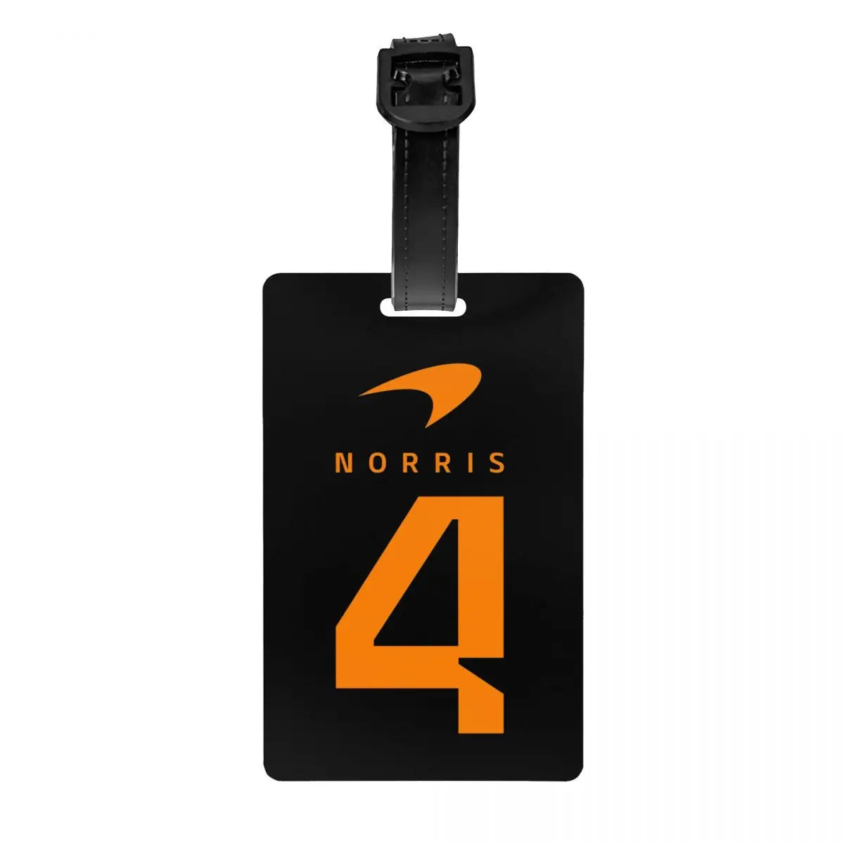 Custom L-Lando Norris Luggage Tag Privacy Protection Motorcycle Racing Baggage Tags Travel Bag Labels Suitcase