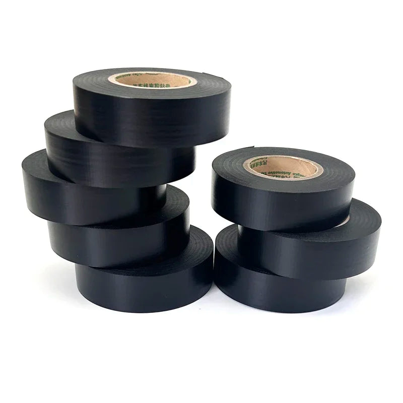 30M/Rolls x Width 19mm Black heat-resistant PVC Electrical Tape Waterproof Insulating Protection for Sealing Wires Cable Tape
