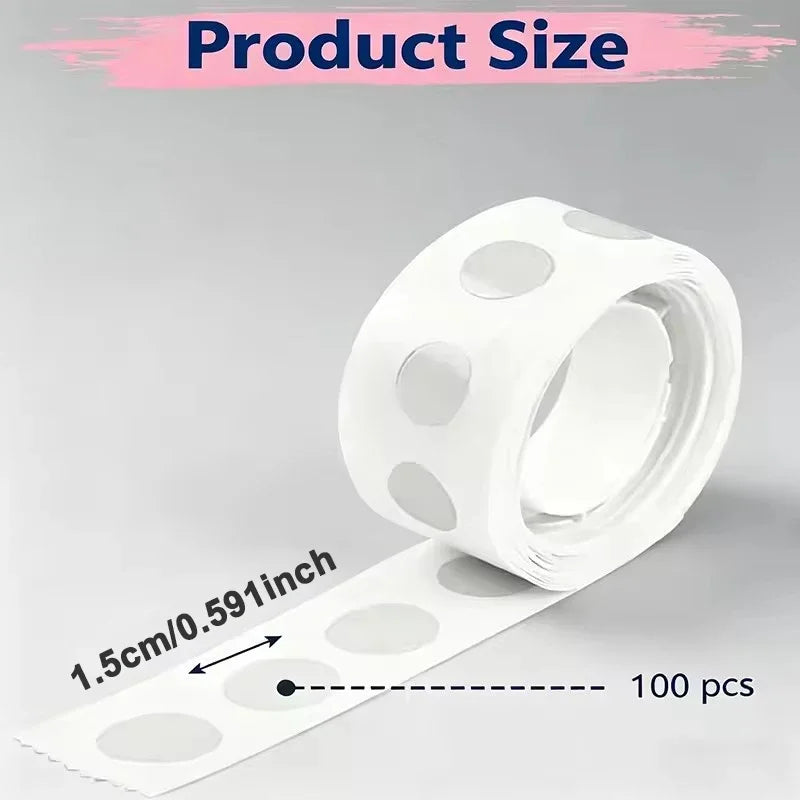 1 Roll Dot Double Sided Adhesive Poster Clear Glue Point Tape Round No Traces Strong Adhesive Sticker Waterproof For Craft DIY