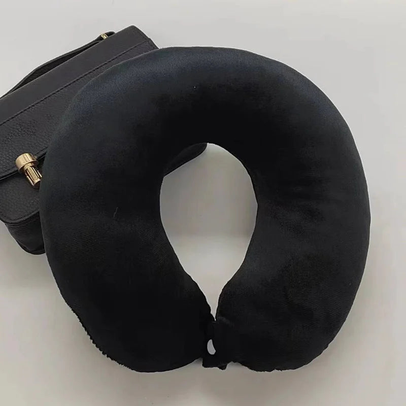 U-Shaped Neck Pillow for Cervical Support Portable Travel Pillow for Sleeping and Car Rides Massage Pillow for Naps PP Cotton U-