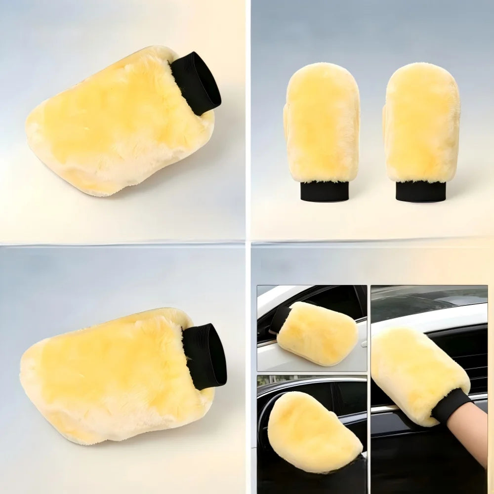 Advanced Car Washing Wool Soft Auto Washing Glove Car Cleaning Glove Motorcycle Washer Care Waxing and Polishing Washer Products