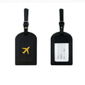 1PC Portable PU Leather Luggage Tag Suitcase Identifier Label Baggage Board Bag Tag Name ID Address Holder Travel Passport Card