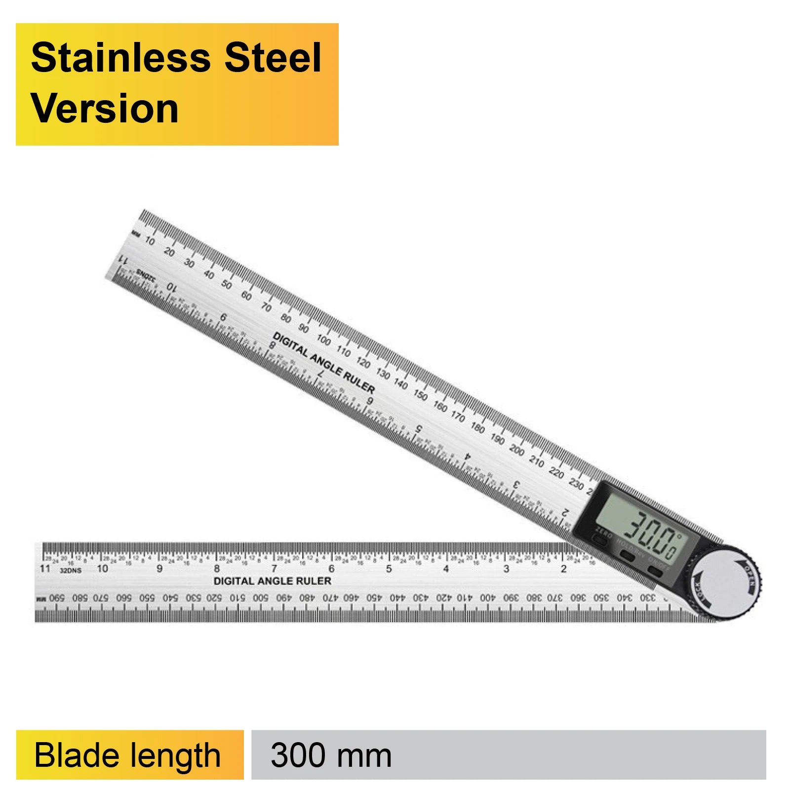 Digital Angle Finder LCD Digital Protractor 360 Degree Angle Gauge Electronic Inclinometer 7 Inch 200mm Precision Angle Tool