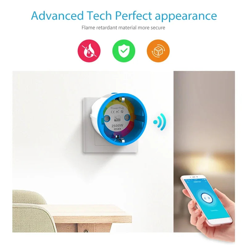 NEO Coolcam Z WAVE PLUS EU Plug Smart  Power Socket Home Automation Alarm Smart Home System ZWave 868.4MHz Video Frequency