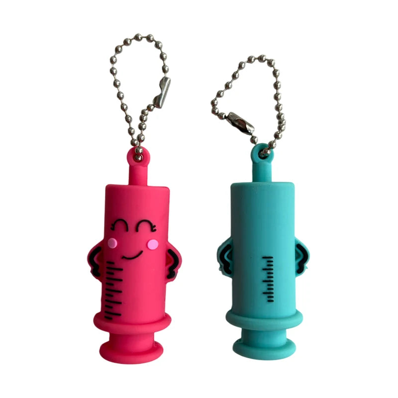 Ampoule Bottle Opener Keychain Syringe-Shaped Medication Vial Cutter Nurse Doctor Ampoule Bottle Breaker Aid Nurse Tool