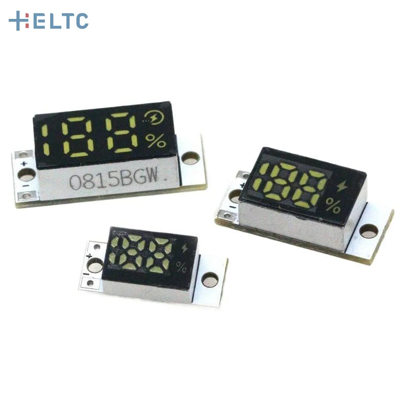 Mini Battery Level Indicator Module With Smart Button For 1-4S Lithium Battery Accurate Percentage Display Low Power Consumption