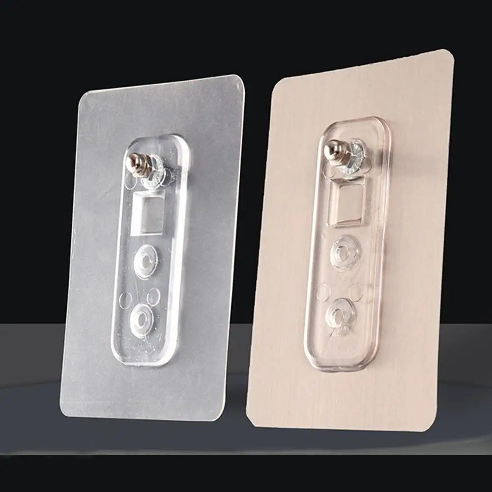 10PCS Non Punched Self-adhesive Screw Sticker Adhesive Strong Non Nail Wall Frame Fixing Screw Hook Storage Rack Fixing