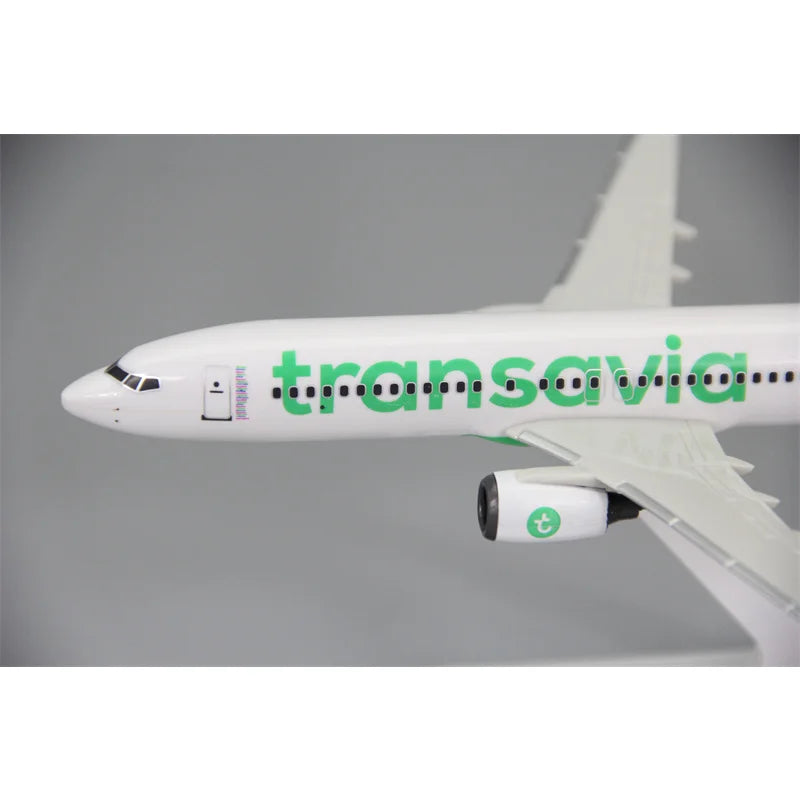 1:200 Scale Model Transavia A321Neo Air Airline Aircraft Assembly Plane Airplanes With Stand Collection Display Gifts