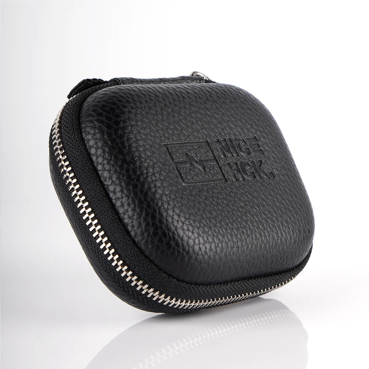 NICEHCK High Grade PU Leather Zipper Earphone Storage Box, Lightweight Protective Case for Cables IEM Accessories NX8Ti TitanX
