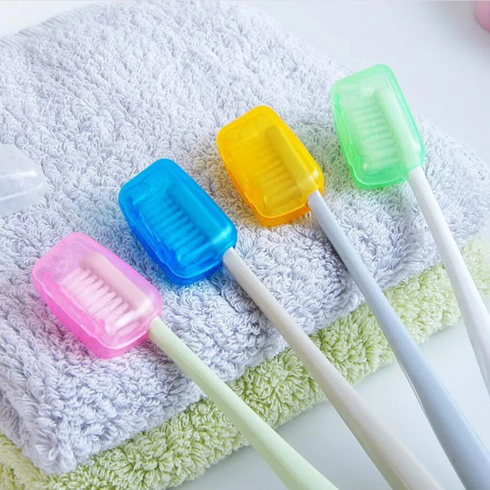 50 Pcs Toothbrush Cap Assortment Portable Cover for Hygiene Protective Travel Adults